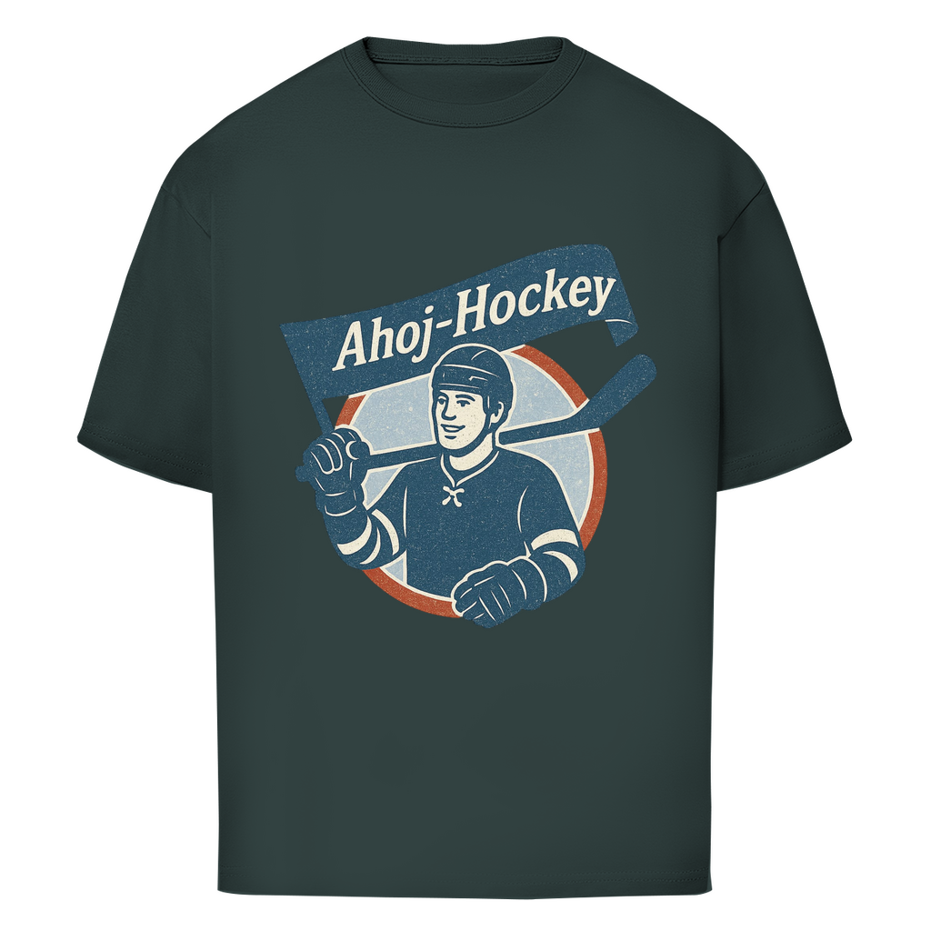 Oversize T-Shirt AHOJ-HOCKEY VINTAGE