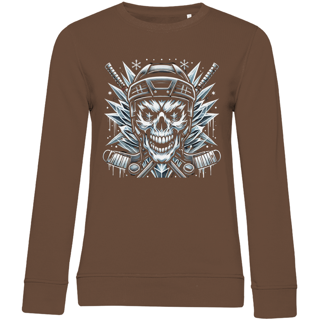 Ladies Sweatshirt HOCKEY SKULL