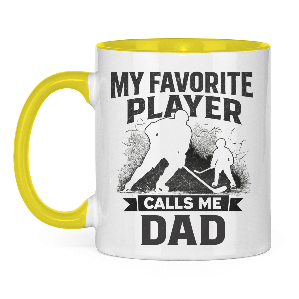 Tasse zweifarbig HOCKEYDAD FAVORITE PLAYER