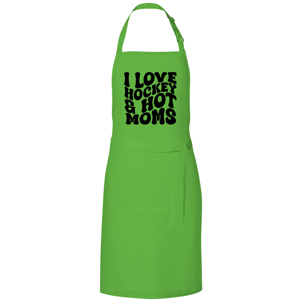 Grillschürze I LOVE HOCKEY & HOT MOMS
