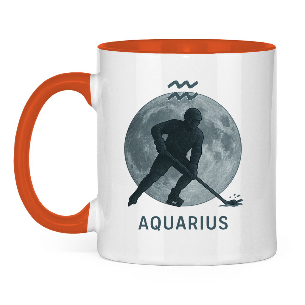 Tasse zweifarbig STERNZEICHEN AQUARIUS / WASSERMANN
