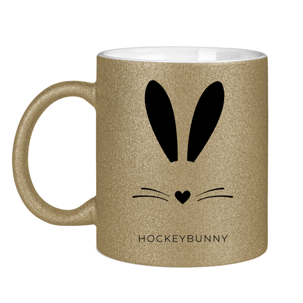 Glitzertasse HOCKEYBUNNY