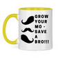 Tasse zweifarbig GROW YOUR MO