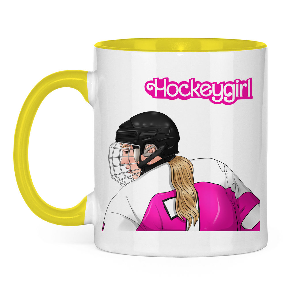 Tasse zweifarbig HOCKEYGIRL F&B