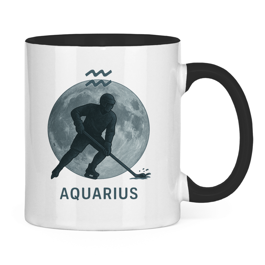 Tasse zweifarbig STERNZEICHEN AQUARIUS / WASSERMANN