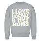 Unisex Sweatshirt  I LOVE HOCKEY & HOT MOMS