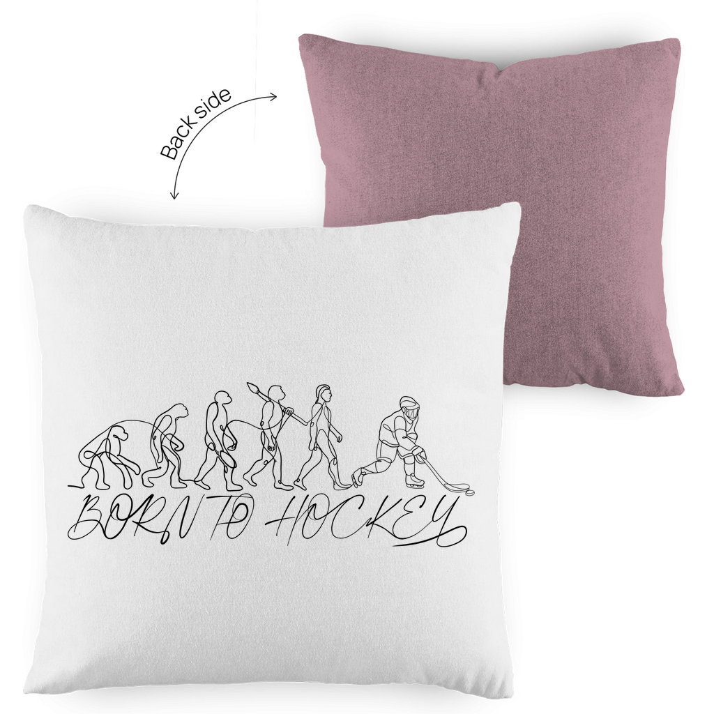 Kopfkissen zweifarbig BORN TO HOCKEY EVULUTION