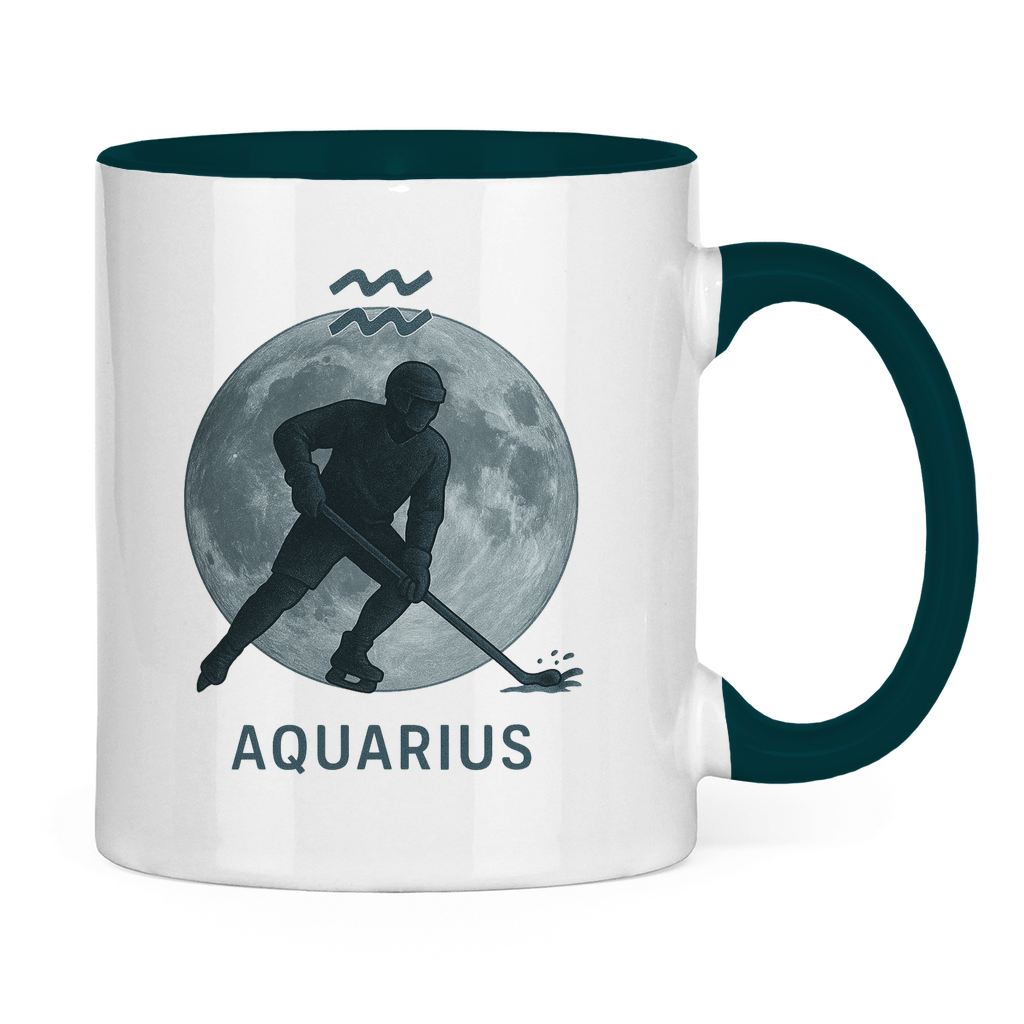 Tasse zweifarbig STERNZEICHEN AQUARIUS / WASSERMANN