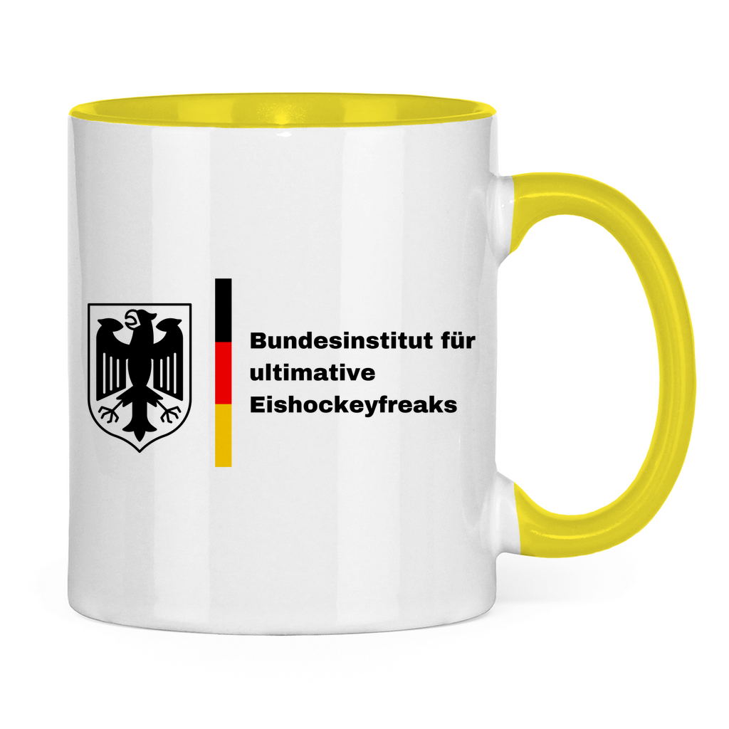 Tasse zweifarbig BUNDESINSTITUT HOCKEYFREAKS