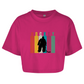 Ladies Crop Top COLOURFUL HOCKEY GOALIE