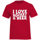 T-Shirt I LOVE HOCKEY & BEER