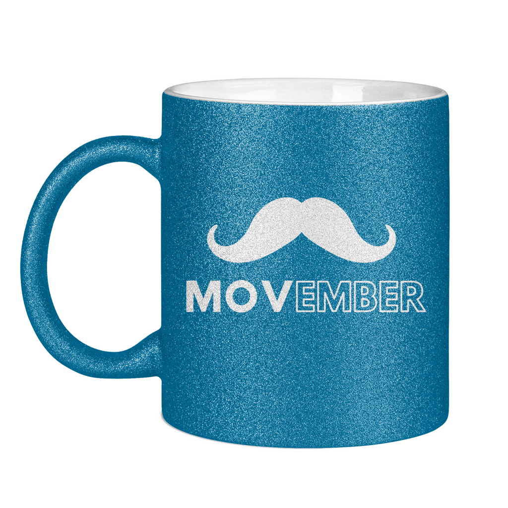 Glitzertasse MOVEMBER