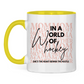 Tasse zweifarbig WORLD OF HOCKEY - MOM