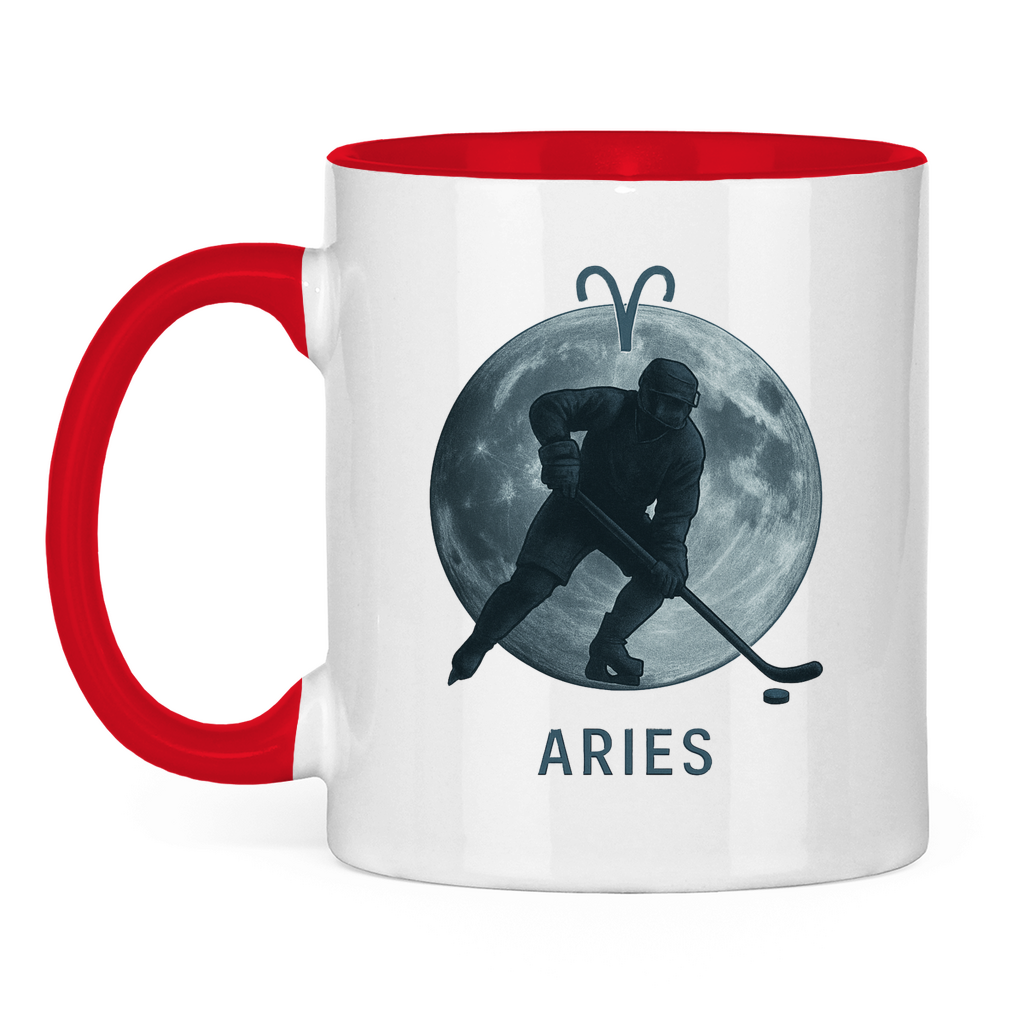 Tasse zweifarbig STERNZEICHEN ARIES / WIDDER