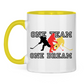 Tasse zweifarbig ONE TEAM-ONE DREAM GER