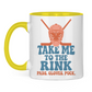 Tasse zweifarbig TAKE ME TO THE RINK GOALIE