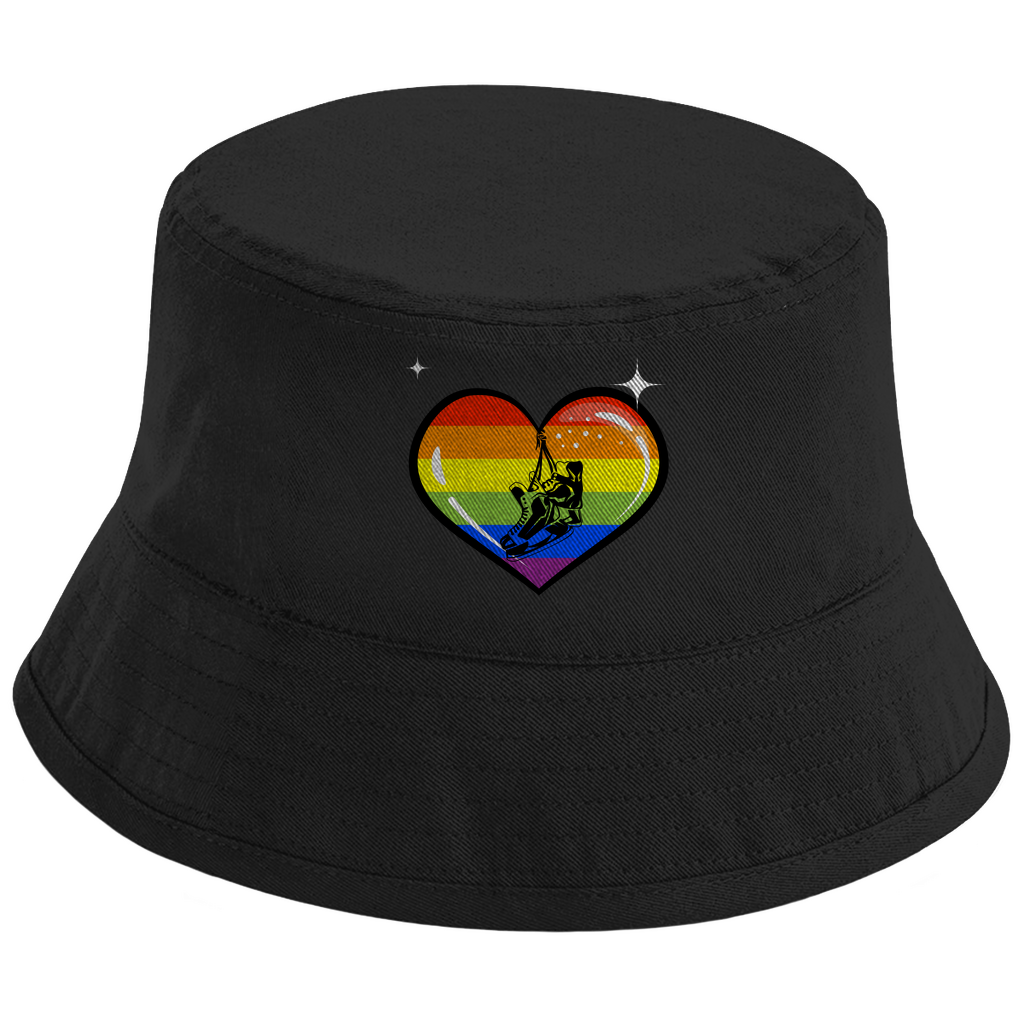 Bucket Hat RAINBOW SKATE HEART