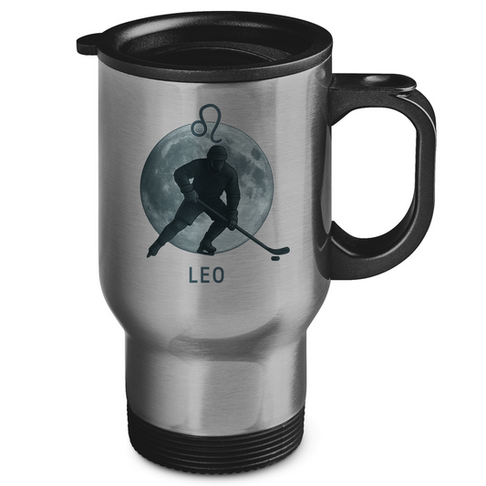 Edelstahl-Thermobecher STERNZEICHEN LEO / LÖWE