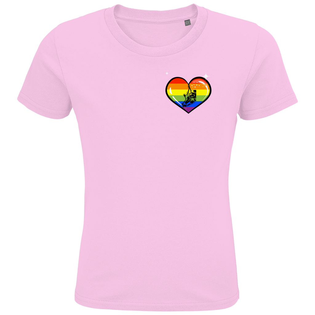 Kids T-Shirt RAINBOW SKATE HEART