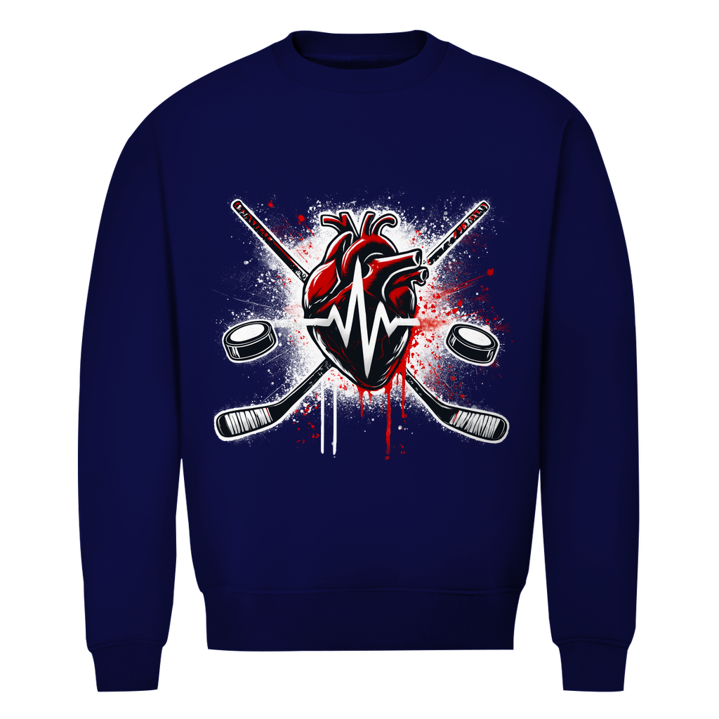 Unisex Sweatshirt HOCKEY HEARTBEAT