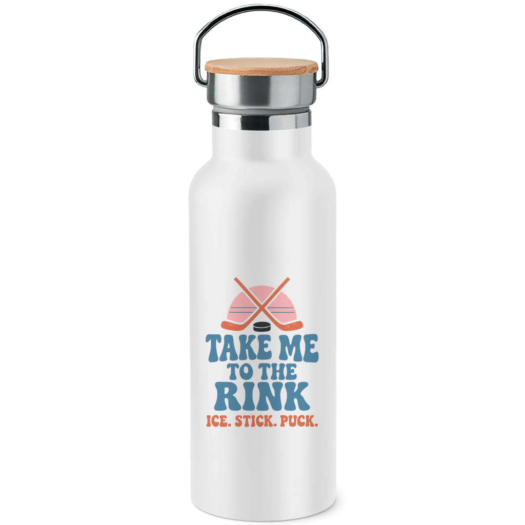 Edelstahl-Trinkflasche TAKE ME TO THE RINK