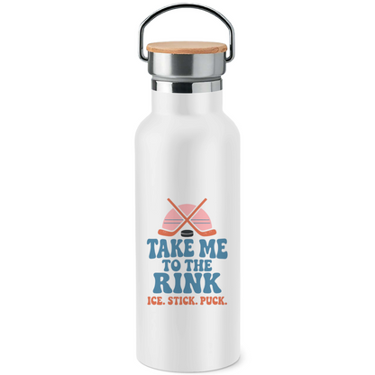 Edelstahl-Trinkflasche TAKE ME TO THE RINK
