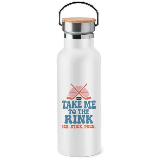 Edelstahl-Trinkflasche TAKE ME TO THE RINK