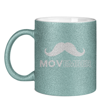 Glitzertasse MOVEMBER