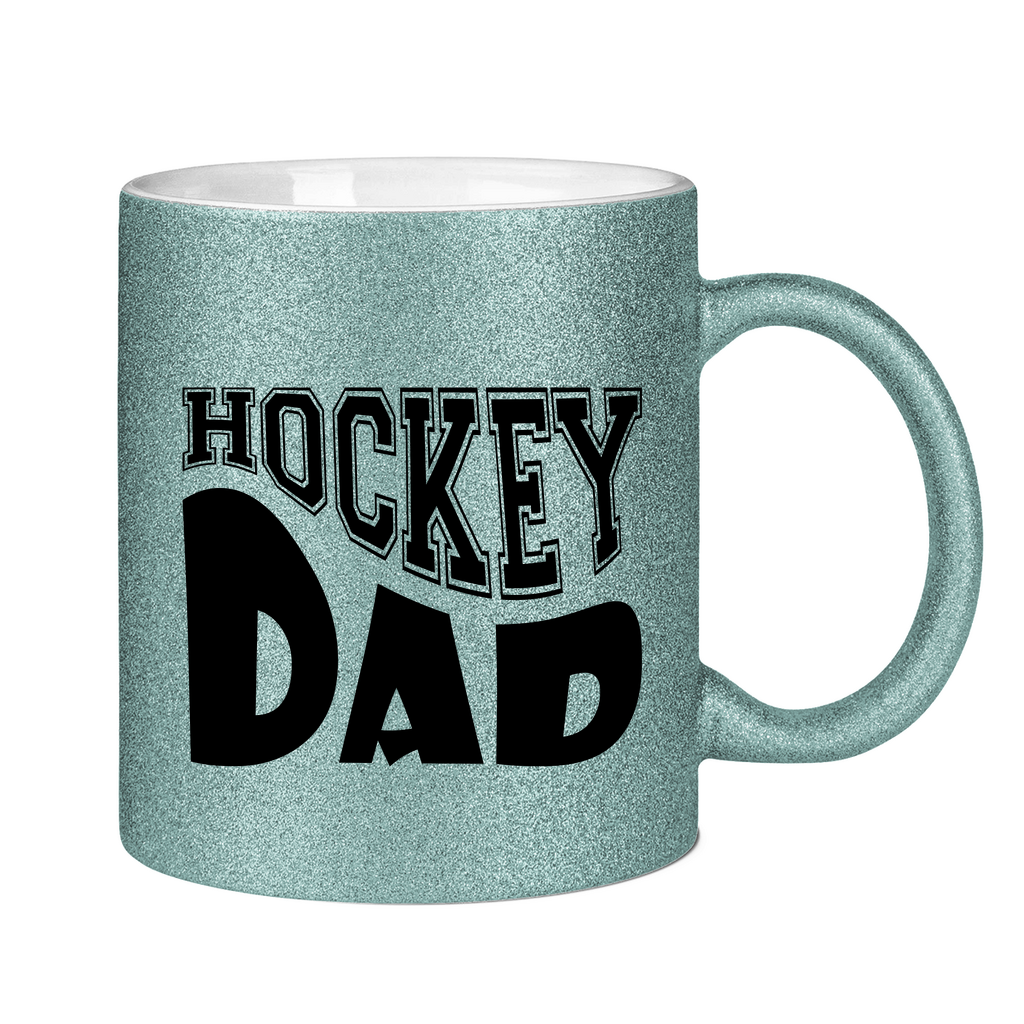 Glitzertasse HOCKEYDAD WAVE