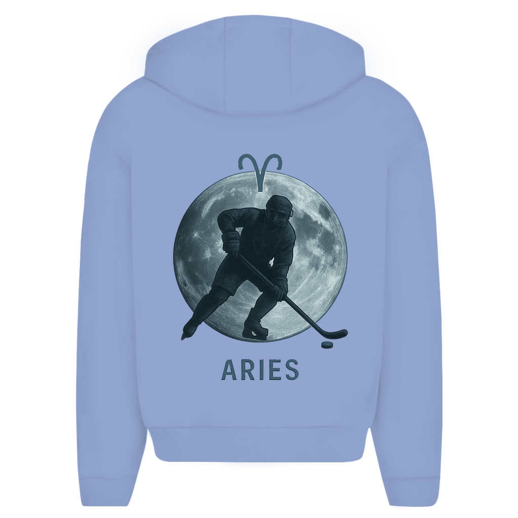 Oversize Zipper STERNZEICHEN ARIES / WIDDER (front&back)