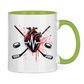 Tasse zweifarbig HOCKEY HEARTBEAT