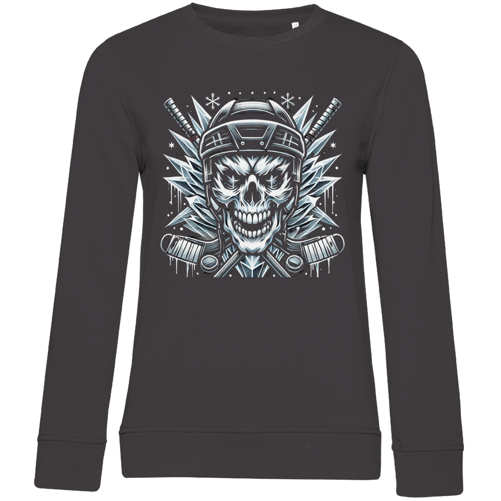 Ladies Sweatshirt HOCKEY SKULL