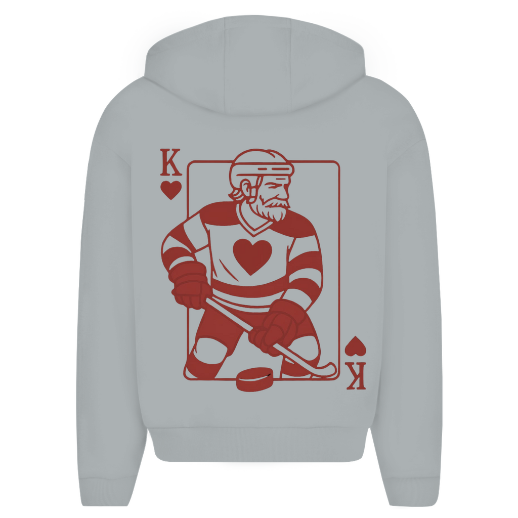 Oversize Zipper HOCKEY HERZKÖNIG (front&back)