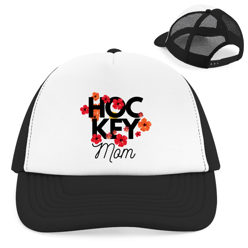 Retro Cap HOCKEY MOM FLOWERS