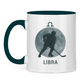Tasse zweifarbig STERNZEICHEN LIBRA / WAAGE