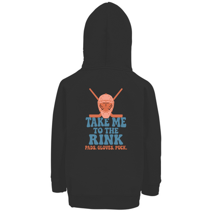 Kids Hoodie TAKE ME TO THE RINK GOALIE (back)