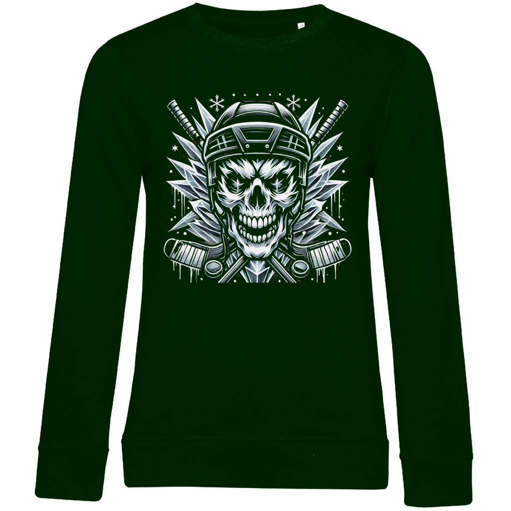 Ladies Sweatshirt HOCKEY SKULL