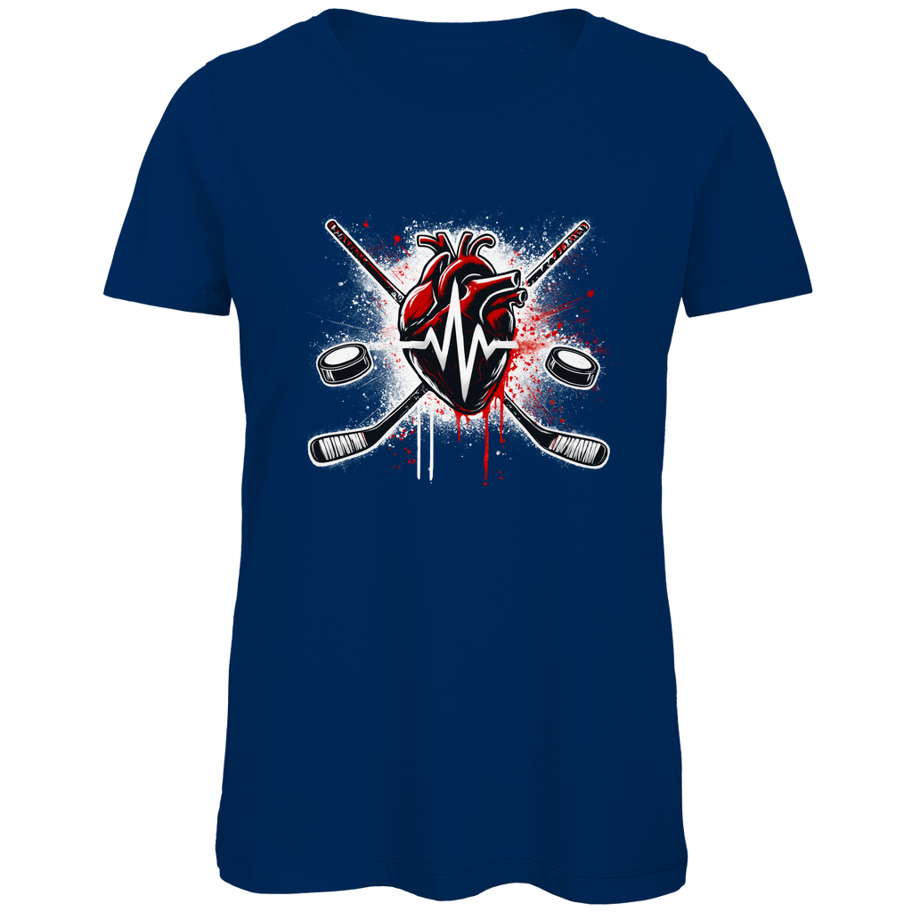 Ladies T-Shirt HOCKEY HEARTBEAT