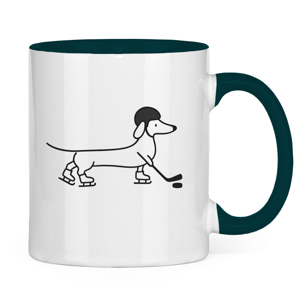 Tasse zweifarbig HOCKEY DACKEL