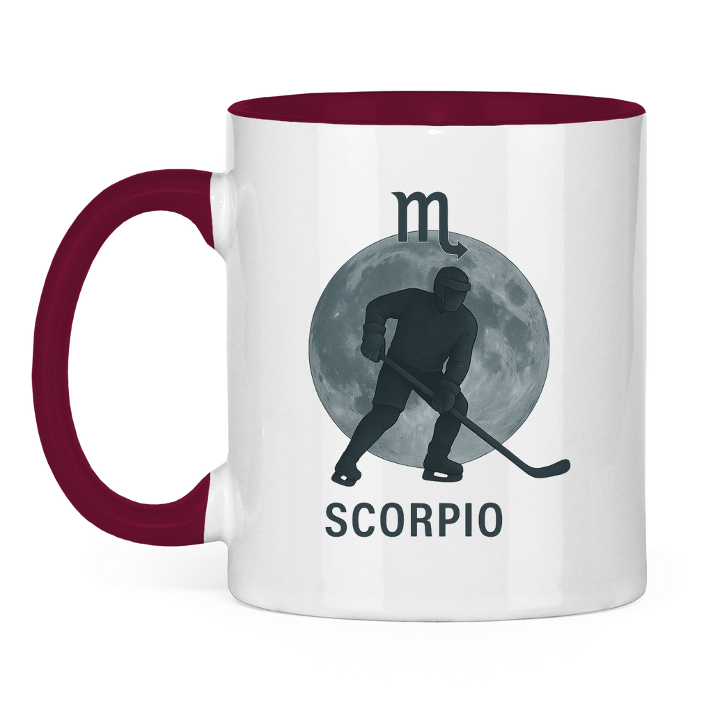 Tasse zweifarbig STERNZEICHEN SCORPIO / SKORPION