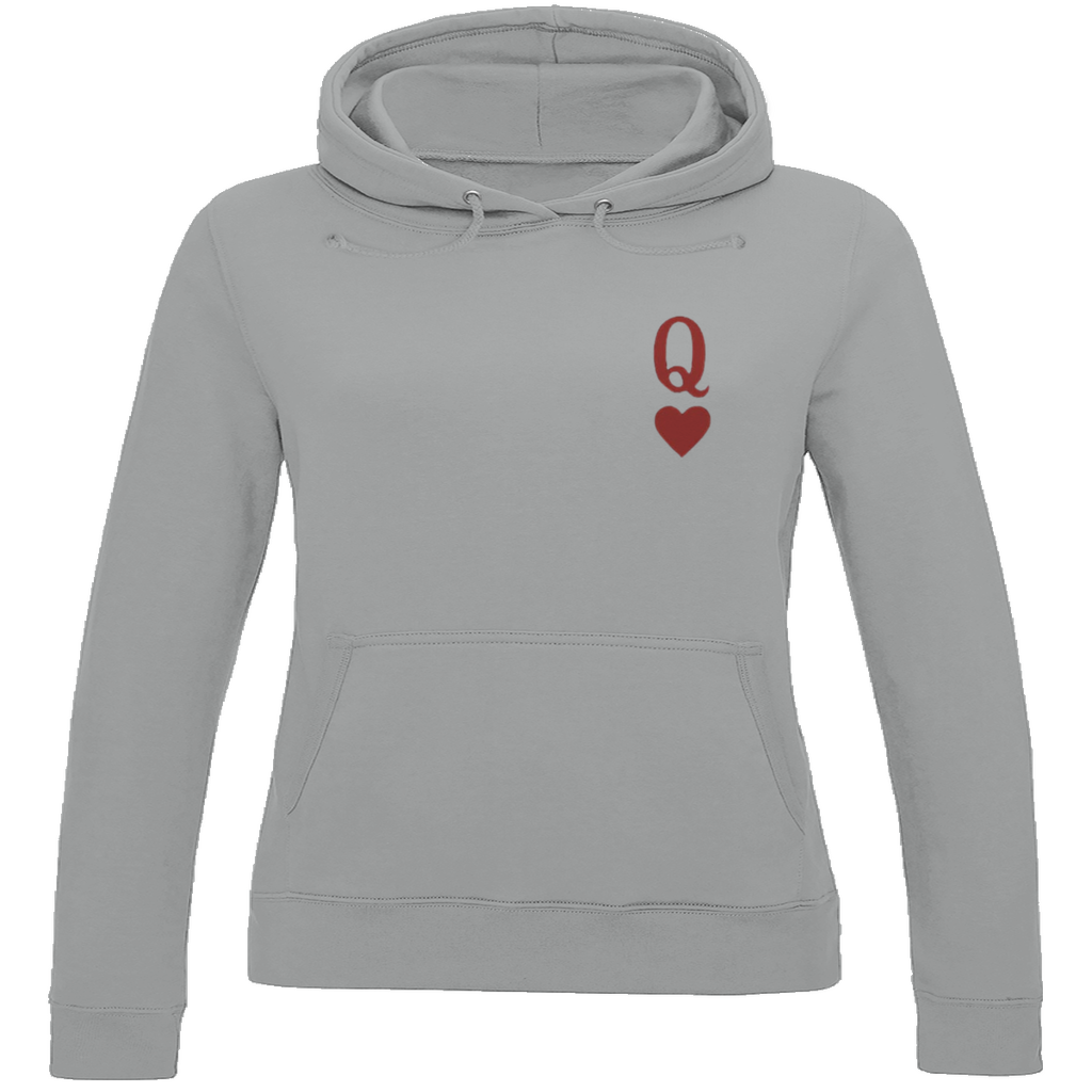 Ladies Hoodie  HOCKEY HERZKÖNIGIN (front&back)