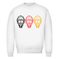 Unisex Sweatshirt GOALIE MASKE SCHWARZ-ROT-GOLD