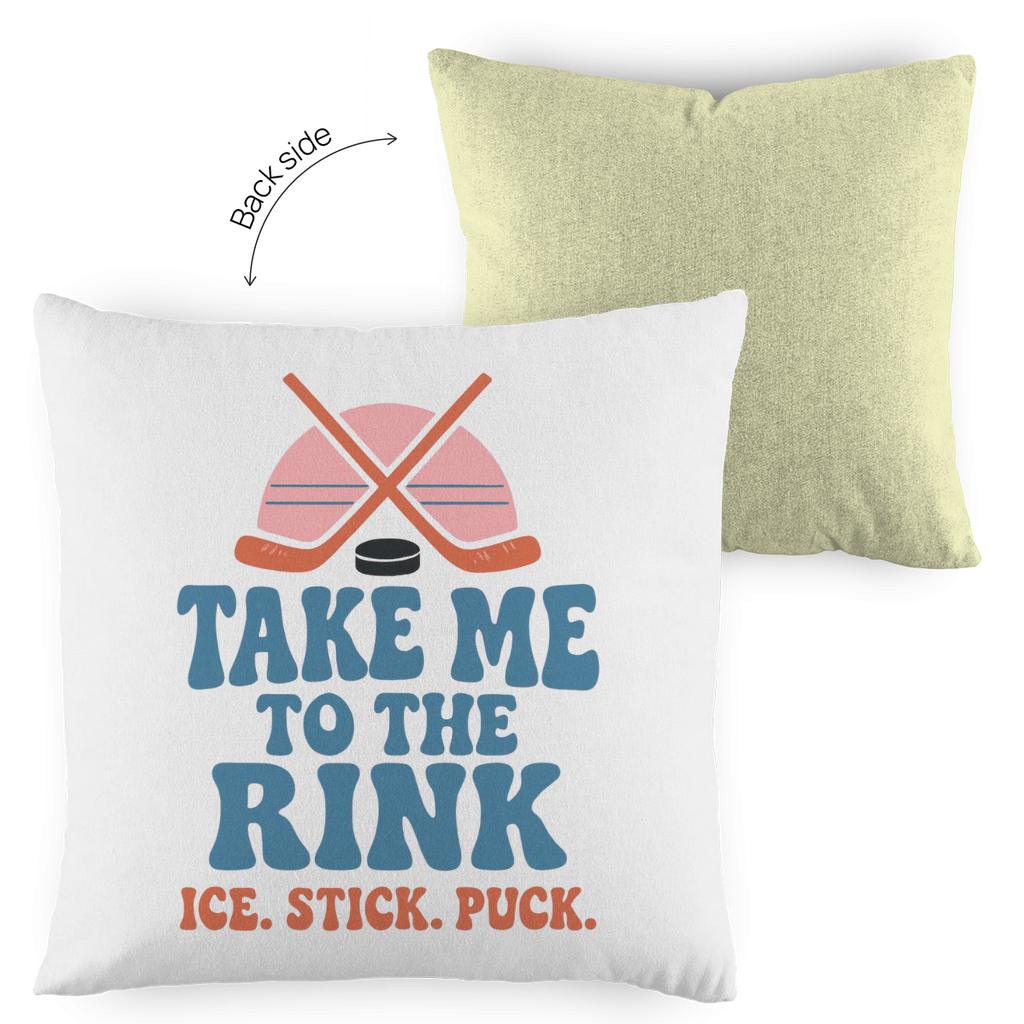 Kopfkissen zweifarbig TAKE ME TO THE RINK