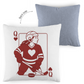 Kopfkissen zweifarbig HOCKEY HERZKÖNIGIN