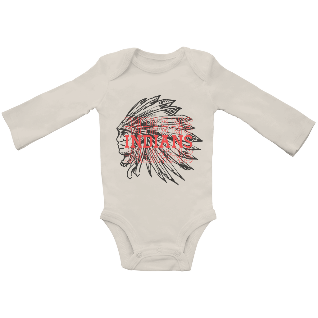 Babybody Langarm INDIANS HEAD