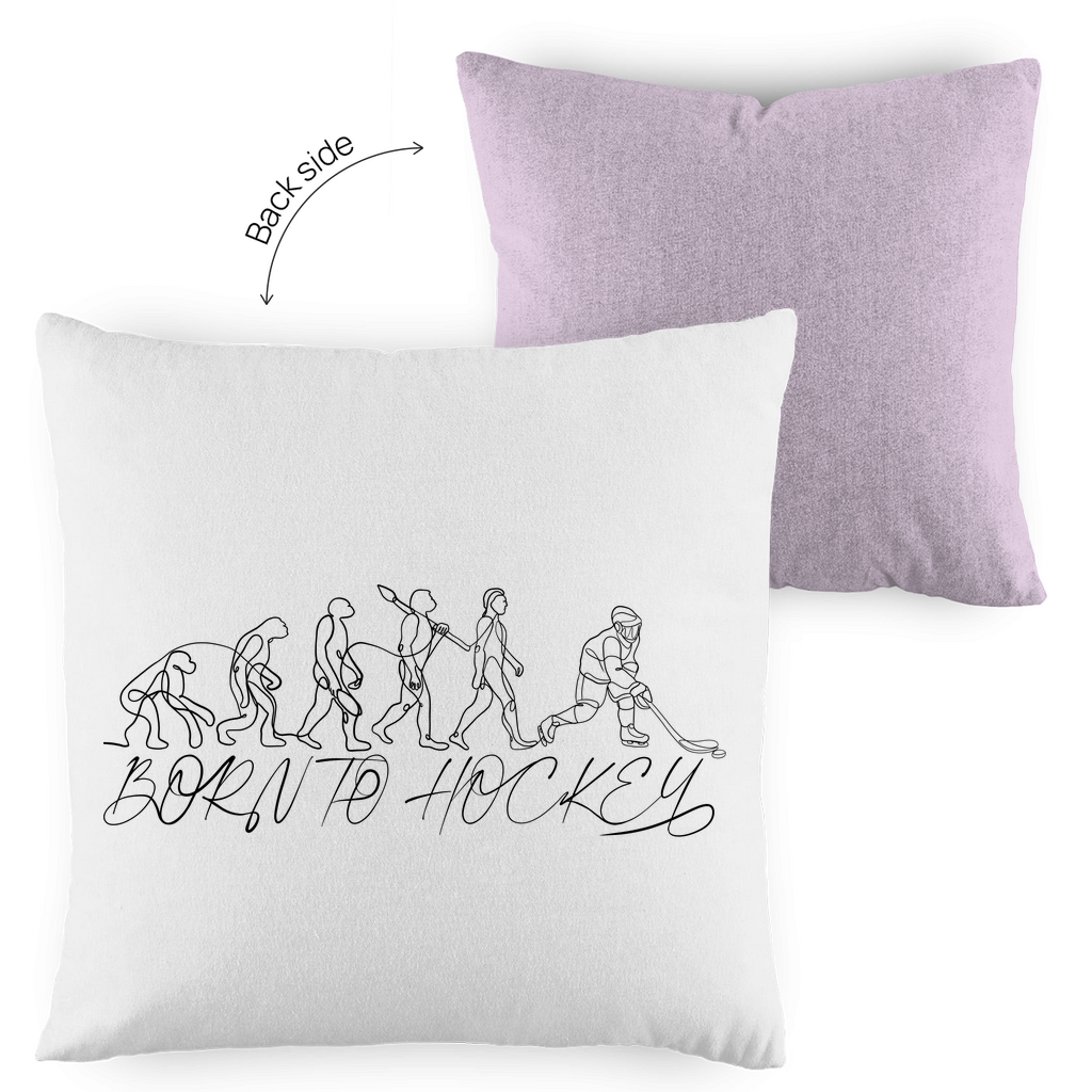 Kopfkissen zweifarbig BORN TO HOCKEY EVULUTION