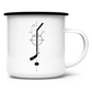 Emaille Tasse HOCKEYSTICK MODERN