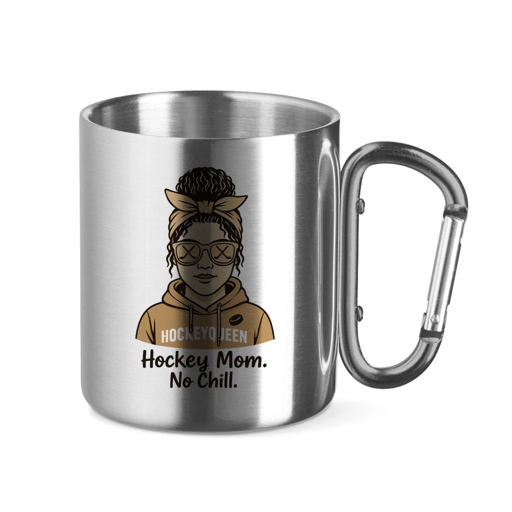 Edelstahltasse HOCKEY MOM - NO CHILL