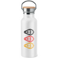 Edelstahl-Trinkflasche TEAM GOALIE MASKE SCHWARZ-ROT-GOLD