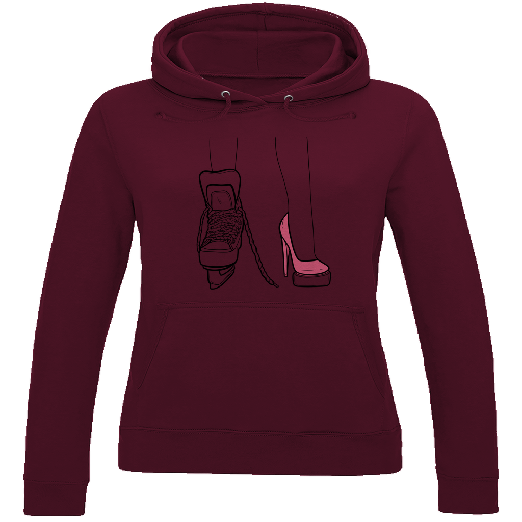 Ladies Hoodie SKATES & HEELS